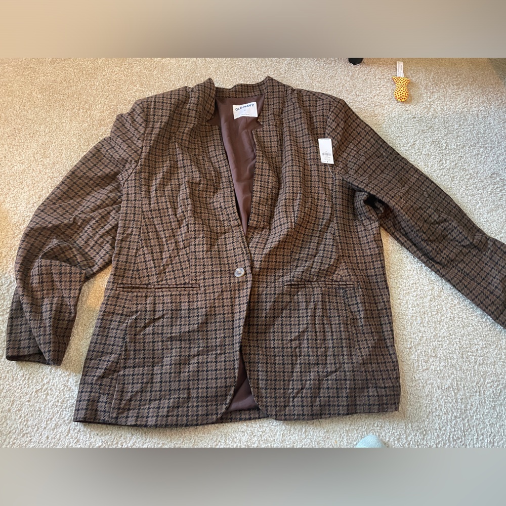 Old Navy checkered blazer xl